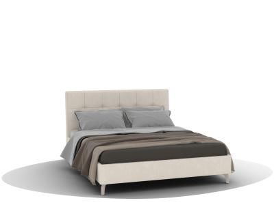 Кровать ГАММА КМ-01 (1600) без ПМ, крем, JIM 2