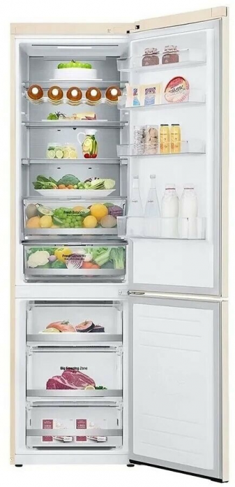 Холодильник LG GW-B509SEUM бежевый в магазине «На диване» в Омске  — Выгодная цена