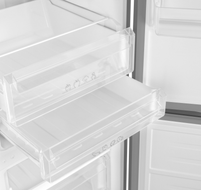 Холодильник Weissgauff Холодильник Weissgauff WRK 185 Total NoFrost Inverter Inox 433056 в магазине «На диване» в Омске  — Выгодная цена