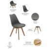 Комплект из 2-х стульев Eames Bon серый в магазине «На диване» в Омске  — Выгодная цена
