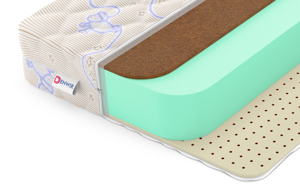 Детский матрас Denwir Baby Springless Eco Hard Soft 16 в магазине «На диване» в Омске  — Выгодная цена