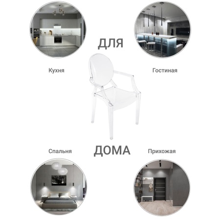 Стул Louis Ghost прозрачный в магазине «На диване» в Омске  — Выгодная цена
