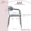 Стул Ant серый в магазине «На диване» в Омске  — Выгодная цена